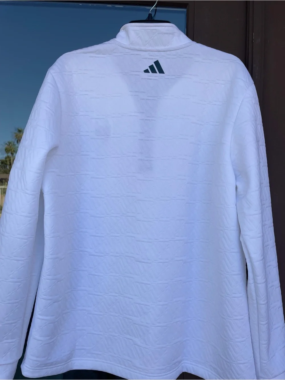 adidas 1/4-Zip White WM Phoenix Open TPC Scottsdale Performance Pullover XL